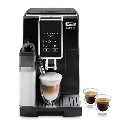 De'Longhi Dinamica Machine a Café Grain ECAM350.15.B, Machine Expresso et Cappucino, Noir
