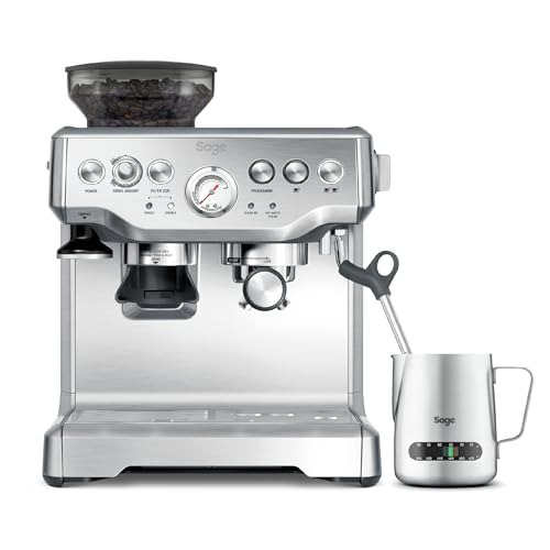 Sage SES875 The Barista Express, Machine à Expresso, Acier Inoxydable Brossé Avec Broyeur