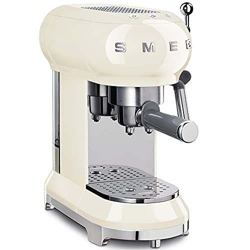 Smeg 146872 Machine à café Expresso ECF01CREU, 1L ,crème