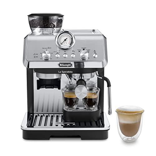 De'Longhi La Specialista Arte EC 9155.MB Machine à expresso avec buse à lait professionnelle avec kit barista Acier inoxydable/ 1L noir