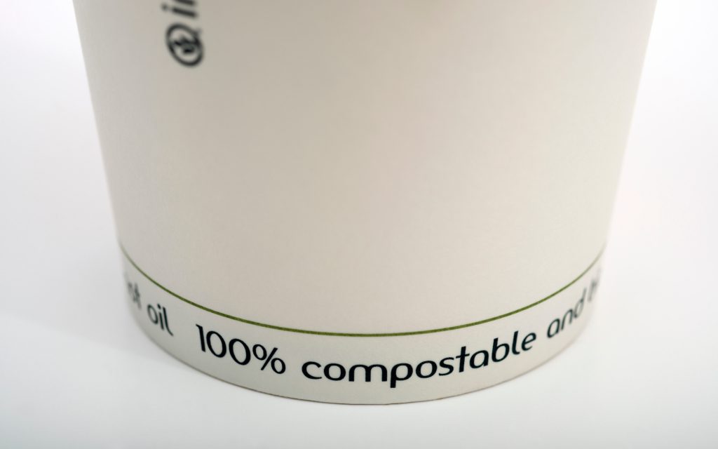 Tasse à café à emporter 100% compostable